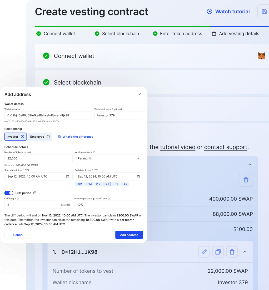 Token Vesting Platform