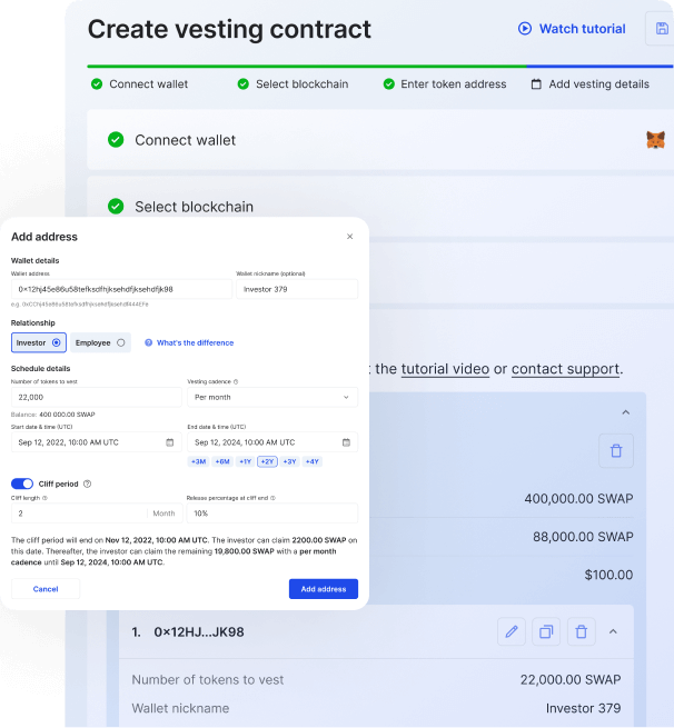 Token Vesting Platform