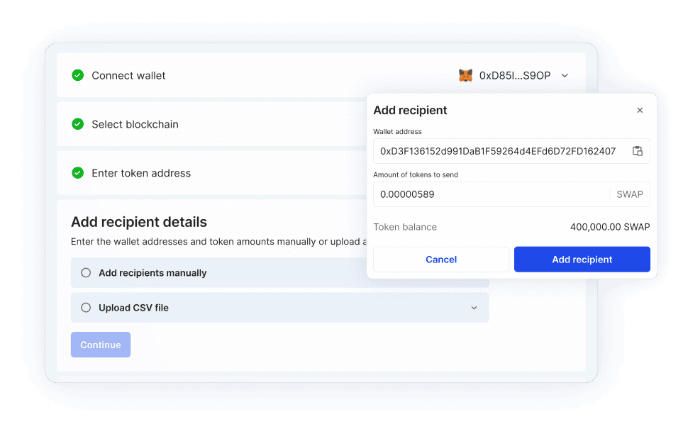 Simplify the way you send tokens